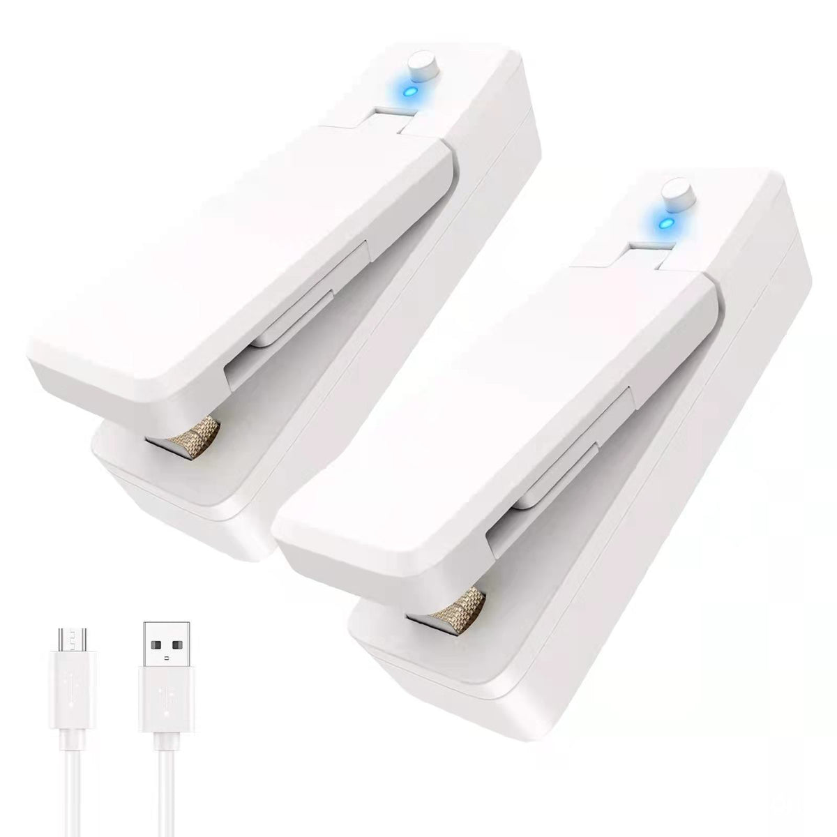 Mini Sellador de Bolsas 2 en 1 Recargable con Cortador