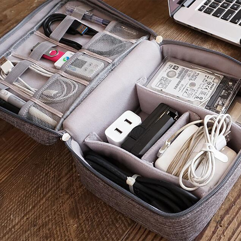 Organizador de Viaje para Cables y Accesorios Electrónicos